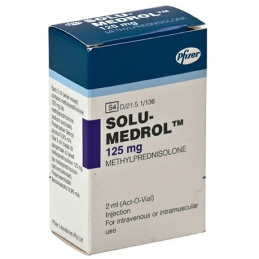 SOLU-MEDROL 125 MG 2 ML 1 VIAL